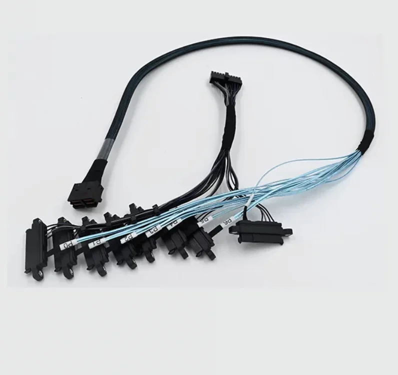 FOR MOLEX 12G Mini SAS CABLE 2 SFF-8643 to 8 SAS SATA 8482 HDD Server Raid Data Cable 00KF472