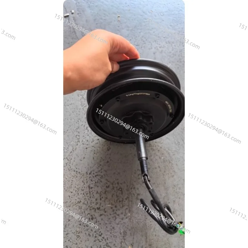 Electric three-wheel rear hub unilateral shaft motor, hub drum brake motor, elderly car hub rear motor
