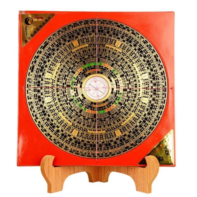 Figurines Fengshui Pavilion Compass High Precision Professional Pure Copper Compass Small Eight Diagrams Compass Ornaments