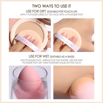 FOCALLURE Matný kompaktní pudr, voděodolný, proti mastnotě, 24 hodin dlouhotrvající, hladký, fixační kompaktní pudr na obličej 10 nejlepší prodej focallure make-up - №6