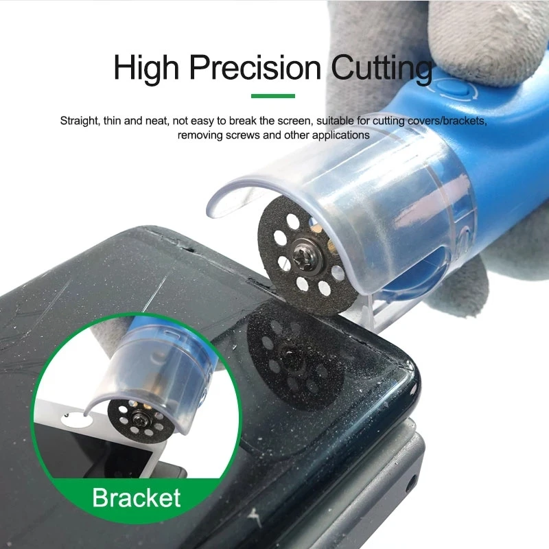 RELIFE RL-056C RL-056D 6-Speed Adjustable Speed Intelligent Glue Remover Cutting Polishing Mobile Phone Repair Clean Tool