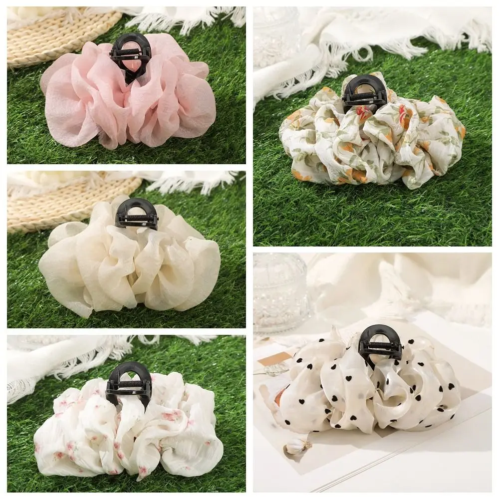 Jepit Rambut Bohemia Klip Ekor Kuda Cakar Rambut Bunga Sifon Jepit Rambut Lucu Klip Rambut Bunga Hiasan Kepala Cakar Rambut Busur Anak Perempuan