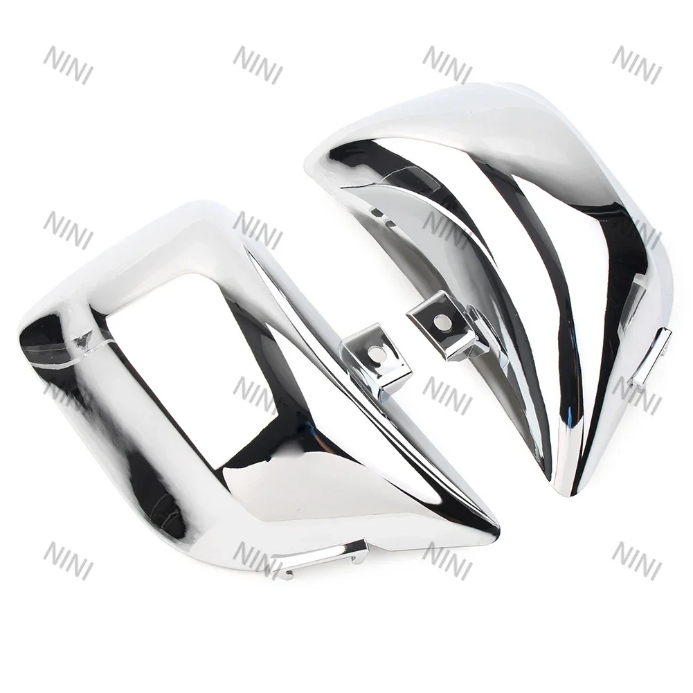 

Мотоцикл для Yamaha Virago 400 500 535 XV400 XV500 XV535 левый + правый 1 пара хромированный обтекатель из АБС-пластика, боковая крышка батарейного отсека