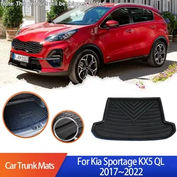 Car Trunk Mat For Kia Sportage KX5 QL 2017 2018 2019 2020 2021 2022 Storage Pad Rear Boot Cargo Liner Covers Auto Accessories