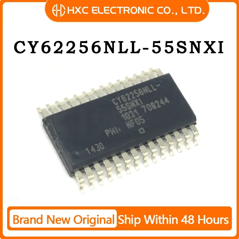 

5PCS/10PCS/50PCS/100PCS CY62256NLL-55SNXI IC SRAM 256KBIT PARALLEL 28SOP Brand New Original IC Chip