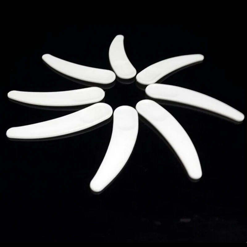 10pcs Mini Cosmetic Spatula Scoop Disposable White Cosmetic Mask Plastic Spoon.