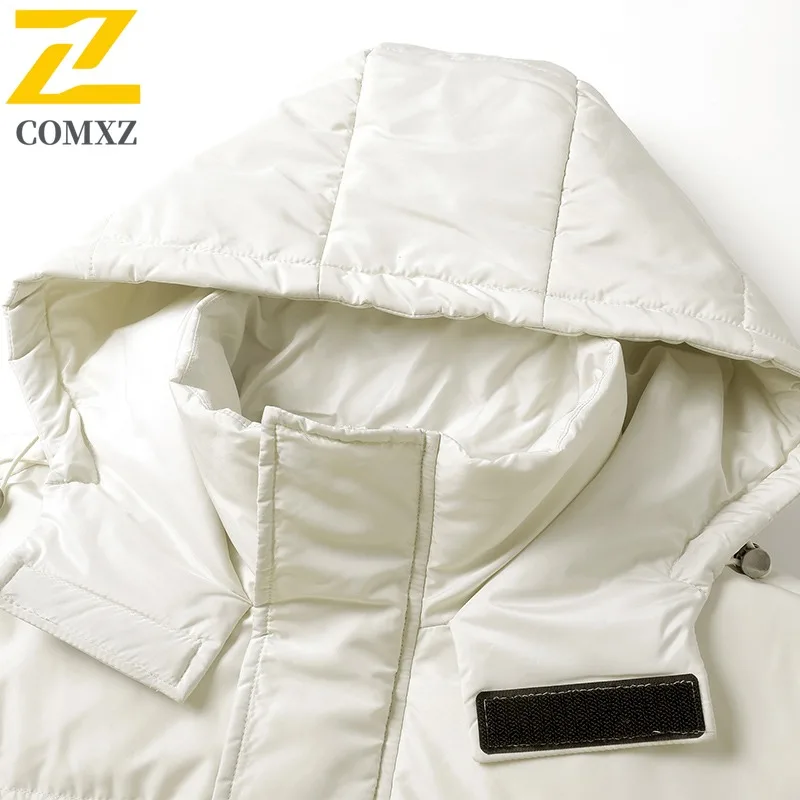 COMXZ chaqueta de pan para hombre 2025 esquí al aire libre nieve resistente al frío chaqueta acolchada de viaje de alta calidad chaquetas cómodas de invierno de calle