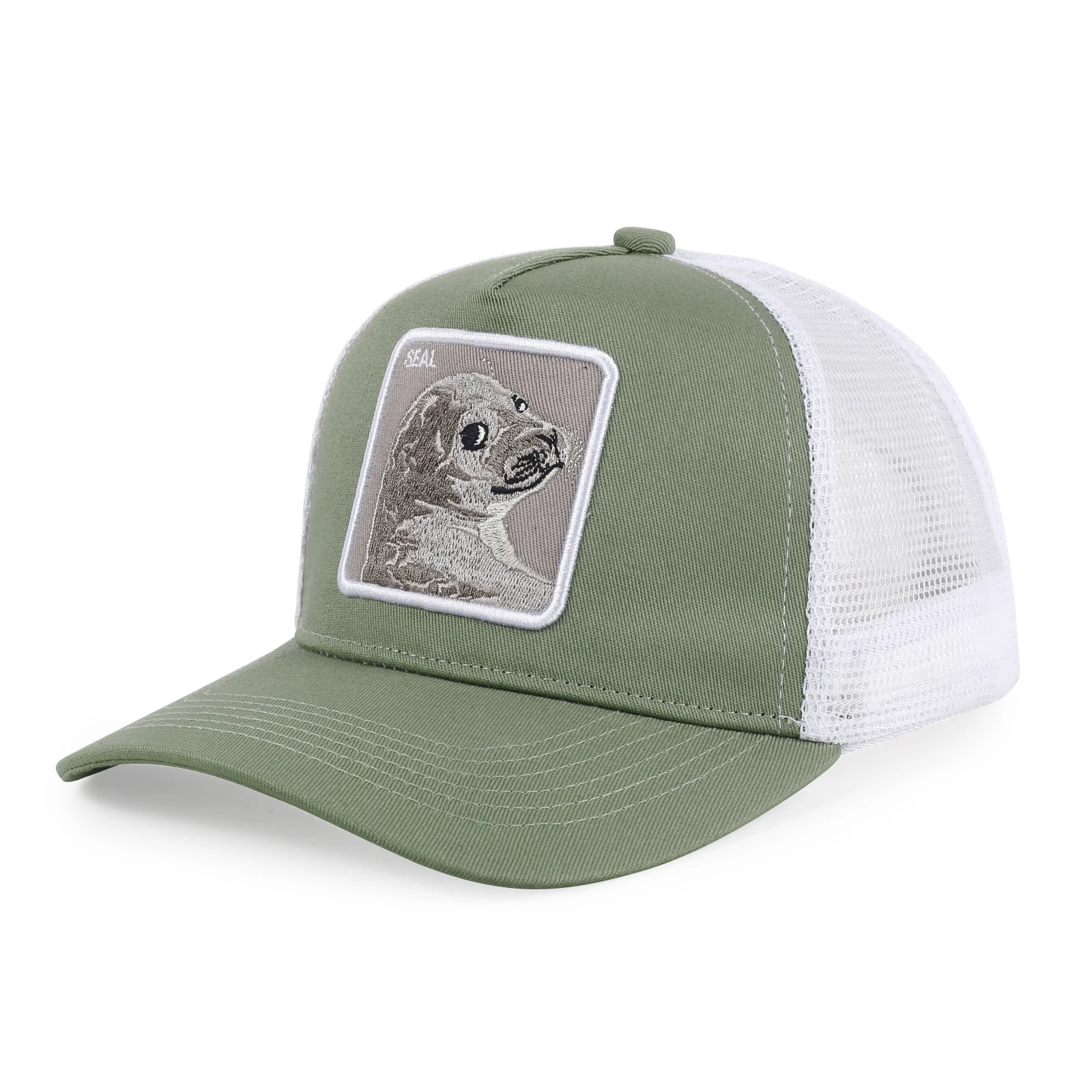 Fashion Animals Cartoon Embroidery Baseball Caps Men Women Snapback Hip Hop Hat Summer Breathable Mesh Outdoor Sun Gorras Hat