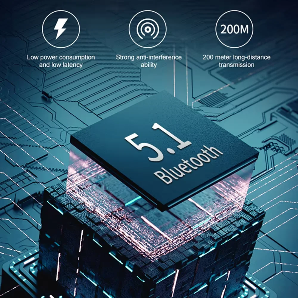 USB Bluetooth 5,1 адаптер адаптера дальнего действия 200 м для ПК, ноутбука, беспроводной динамик, аудиоприемник, передатчик