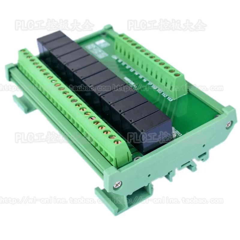 12 Relay Normally Open Output PLC Amplification Board/Relay Module/Rail Mount/Relay Protection Board