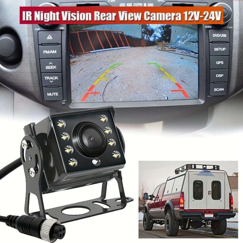 8 LED 4Pin CCD Car Backup Camera for Vehicles Car Rear View Camera Universal HD Camera for Monitor Reversing Parking
