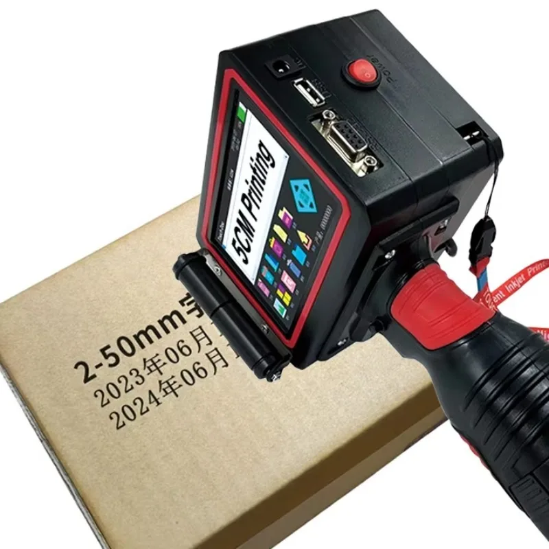 Manual Portable Multifunction 600DPI Inkjet Printer Easy‑Operation Large Font for Date Batch Coding Cardboard Wood Carton