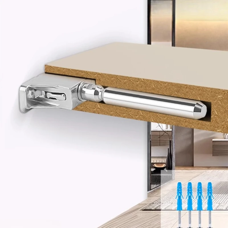 Adjustable Zinc Alloy Shelf Pegs, Heavy Duty Invisible Shelf Support Pins for Furniture, Hidden Space Saving Bracket