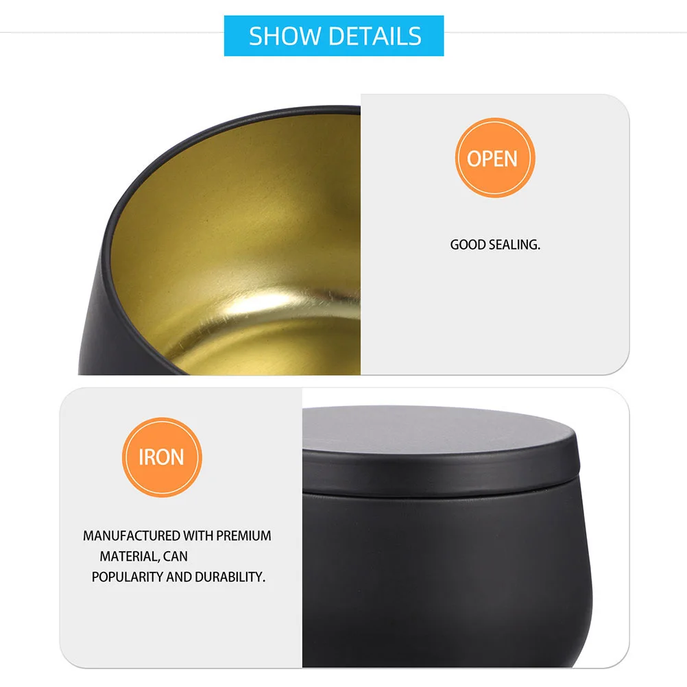 

12pcs Tinplate Tea Cans Candy Storage Round Sealed Jars Craft Container Gift Packaging Sundries Holder Beads Buttons Organizing