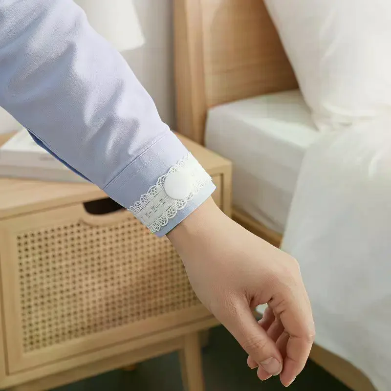 Elastic Shirt Sleeve Holders, Adjustable No Drill Cuff Fasteners, Comfortable Bands to Shorten Sleeve Length