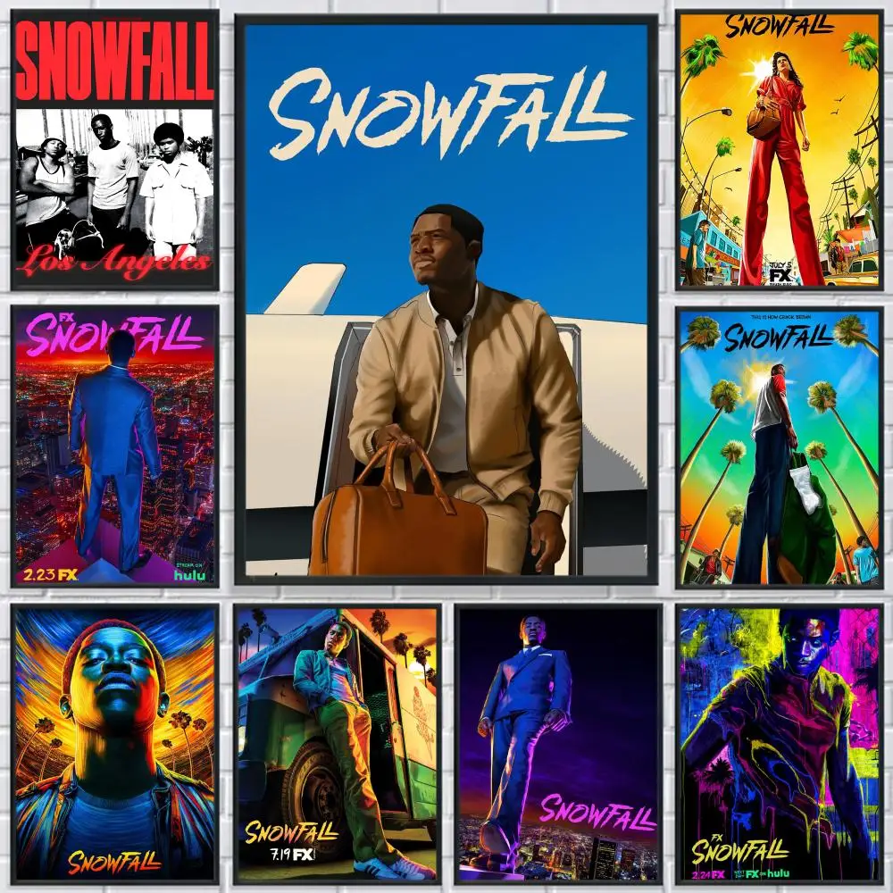 

Classic S-Snowfall Movie Poster HD Print Personalized Canvas Wall Mural Art Poster Photos for Living Room Home Decor Durable