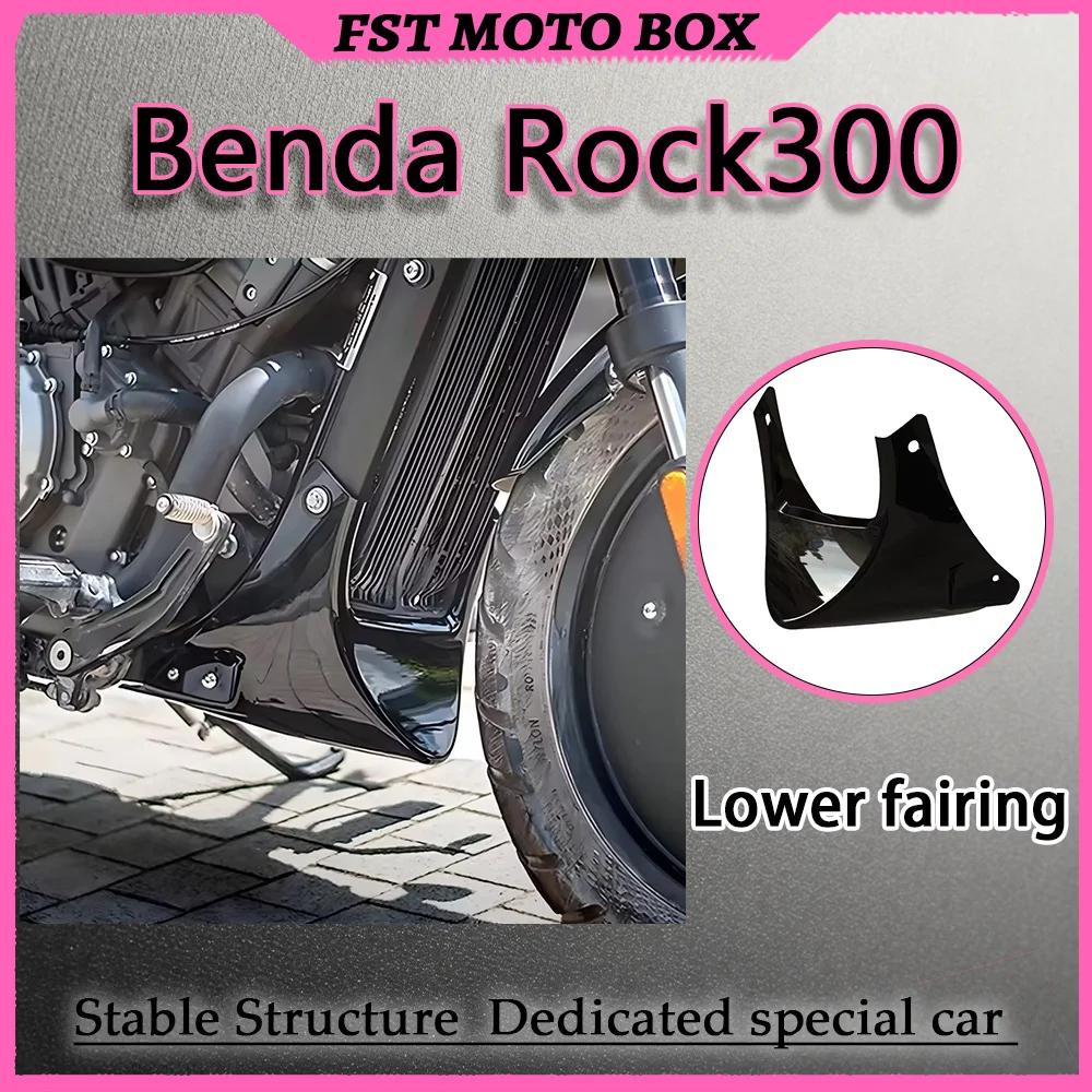 FOR Benda Rock300 Direct Bolt-On Lower Belly Pan Radiator Fairing Cover Special Bottom Chassis Guard Spoiler Cowl for Motorcycle