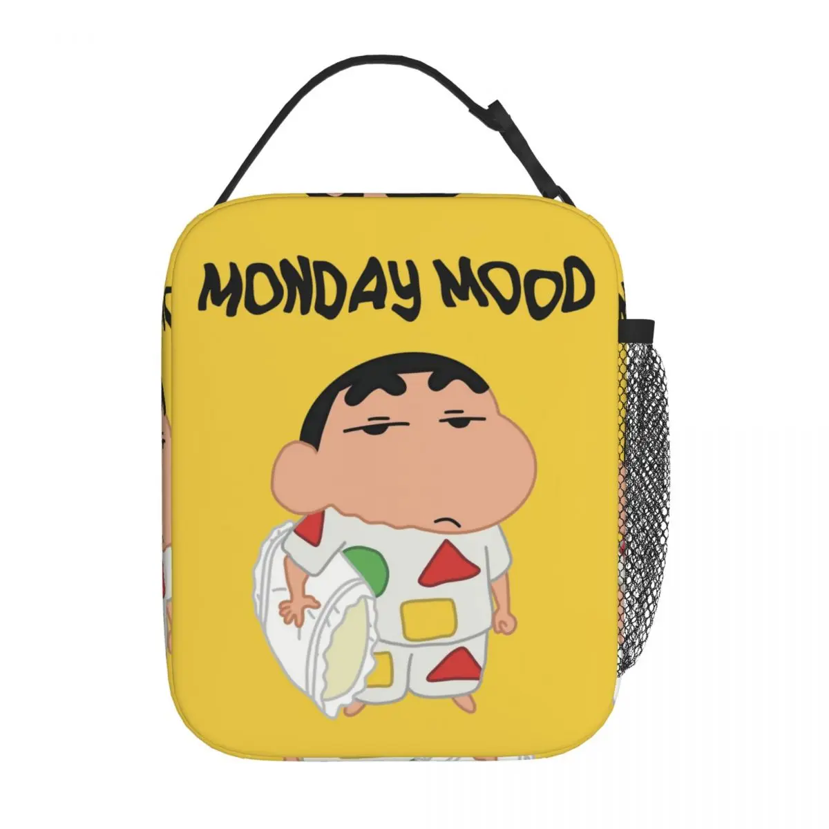 Monday Mood Crayons Shin-chans Insulated Lunch Bag Thermal Lunch Container Large Tote Lunch Box Food Bag Office Outdoor