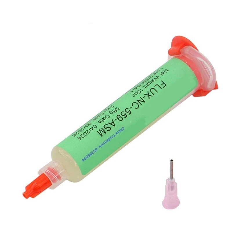 Không sạch Flux Flux NC559ASM Dán thông lượng Sán ống tiêm cho điện tử .Y5GA