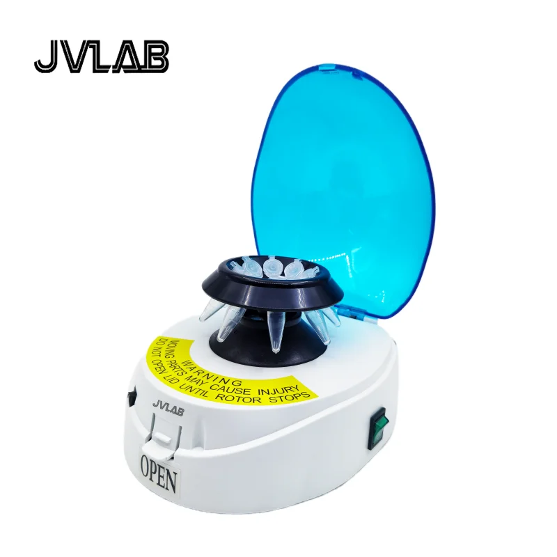 Mini Centrifuge Palm Centrifuge Laboratory Centrifuge 4000~10000 rpm Up To 8 PCR Tubes of 0.5ml 1.5ml 2ml Two Rotors RCF