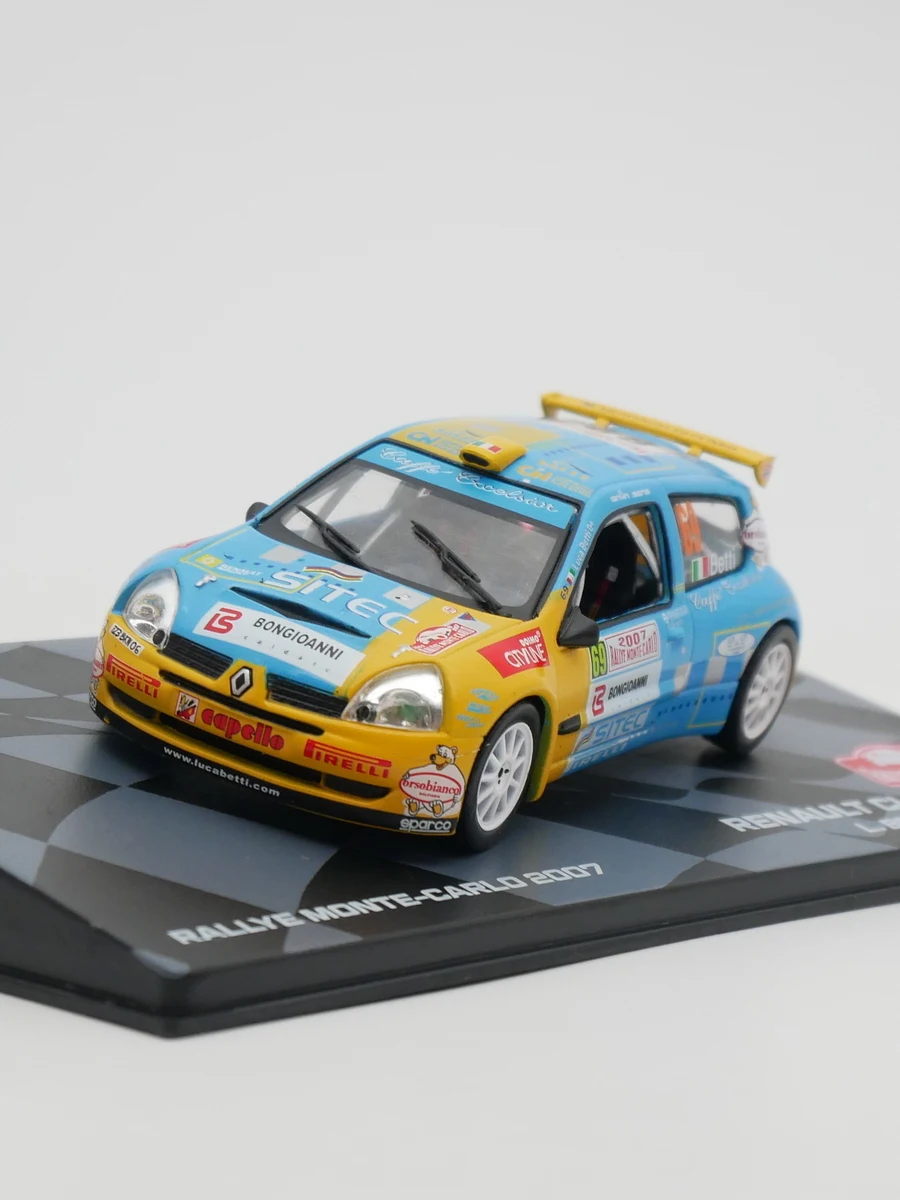 دييكاست Ixo 1:43 مقياس رينو كليو S1600 WRC 2007 رينو رالي سيارة سبيكة سيارة تحصيل لعبة هدية تذكارية عرض حلية #6