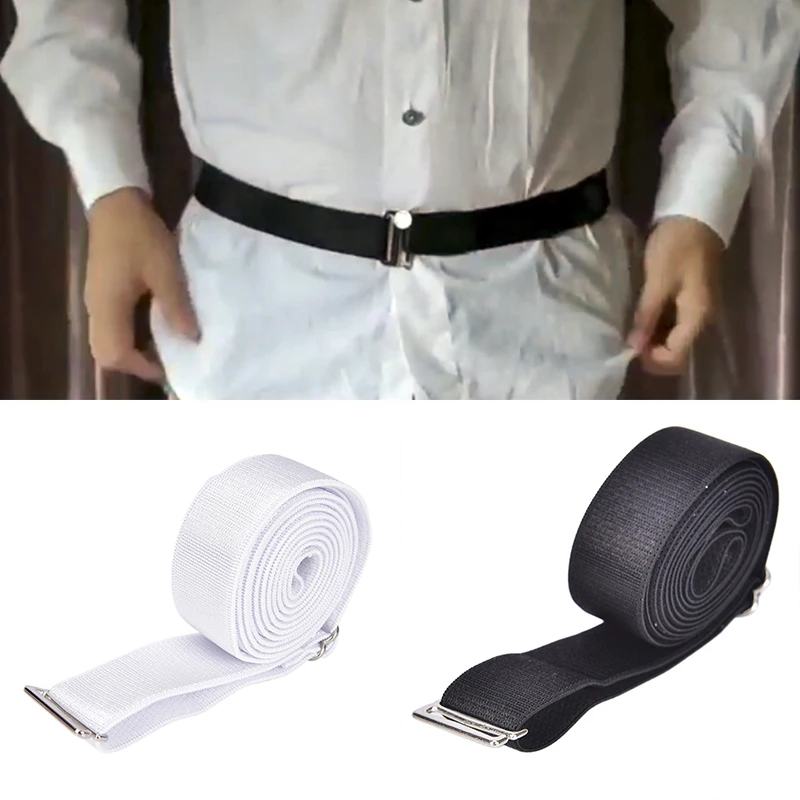 Textile Weaved Shirt Holder Straps Men'S Nylon Shirt Stays with Anti-Slip Elastic Grip and Adjustable Buckle