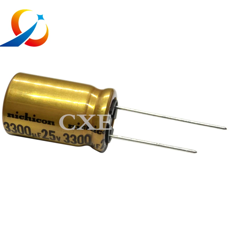 

10pcs NICHICON FW Series 25V3300UF Volume 16X25MM Electrolytic Capacitors HIFI Audio Capacitor UFW1E332MHD NEW