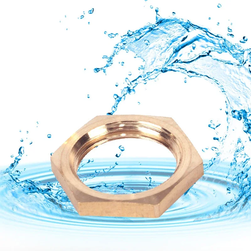 Messing Hex Lock Muttern Rohr Fitting M10 M12 1/8 "1/4" 3/8 "1/2" 3/4 "1" BSP Innengewinde Sechseckigen schaft kappe