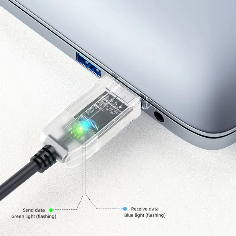 

DTECH IOT6552 Высокоскоростной последовательный кабель USB a to UART TTL 3,3 В 3-контактный со световым индикатором
