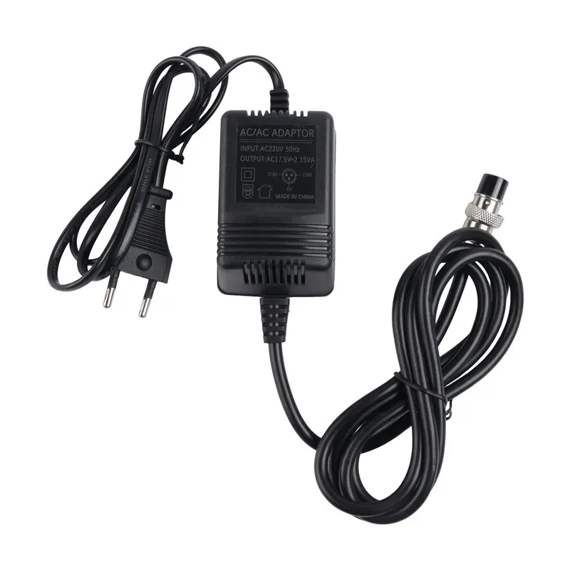 B29C-Power Adapter F4 15V Mixing Console Mixer Power Supply AC Adapter 3-Pin Connector Durable Easy Install EU PLUG