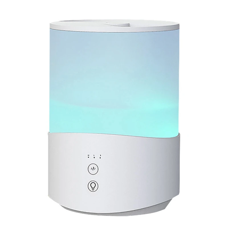 2.5L Bedroom Humidifier, 7-Color Night Light Cold Fog Humidifier, Baby Humidifier, 24DB, Automatic Shutdown US Plug