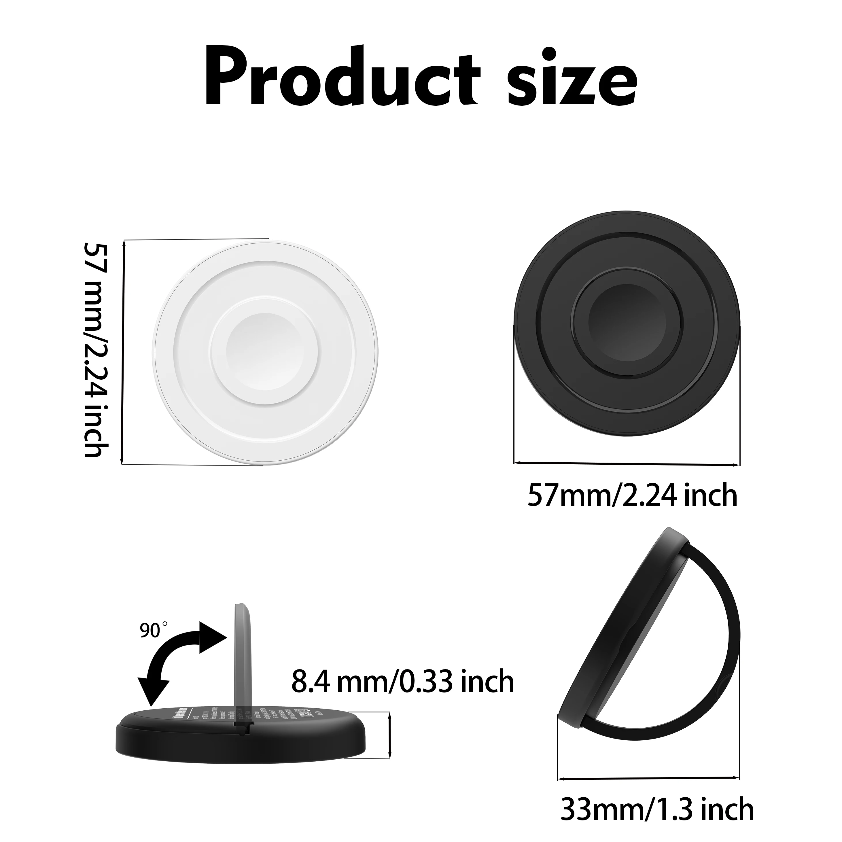 6-in-1 Magnetic Wireless Charger,for iPhone iWatch AirPods Galaxy Watch HUAWEI Watch Pixel Watch 1st 15W Fast Charger with Stand
