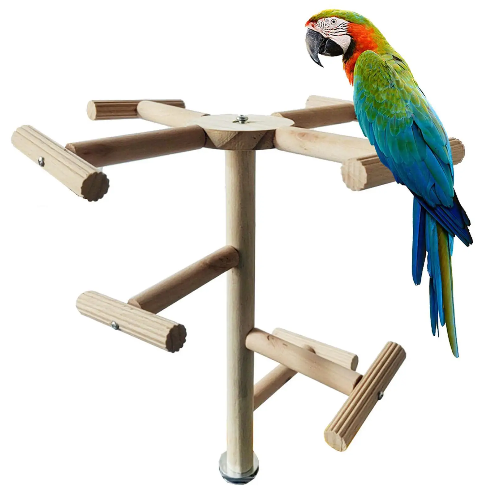 Bird Rotating Perch Toy Bird Cage Accessory with Bearings Rest Rotating Parakeet Toy for Lovebirds Conures Budgies Finches