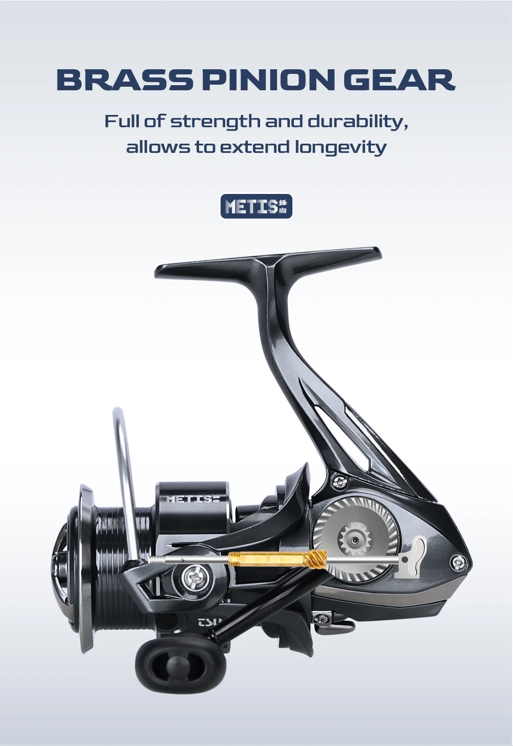 TSURINOYA Spinning Angelrolle METIS 1000 2000 3000 4000 5000 Leichter Zugriff 8 kg 8 + 1 Lager Bass Salzwasser Angelspule – Detail 11