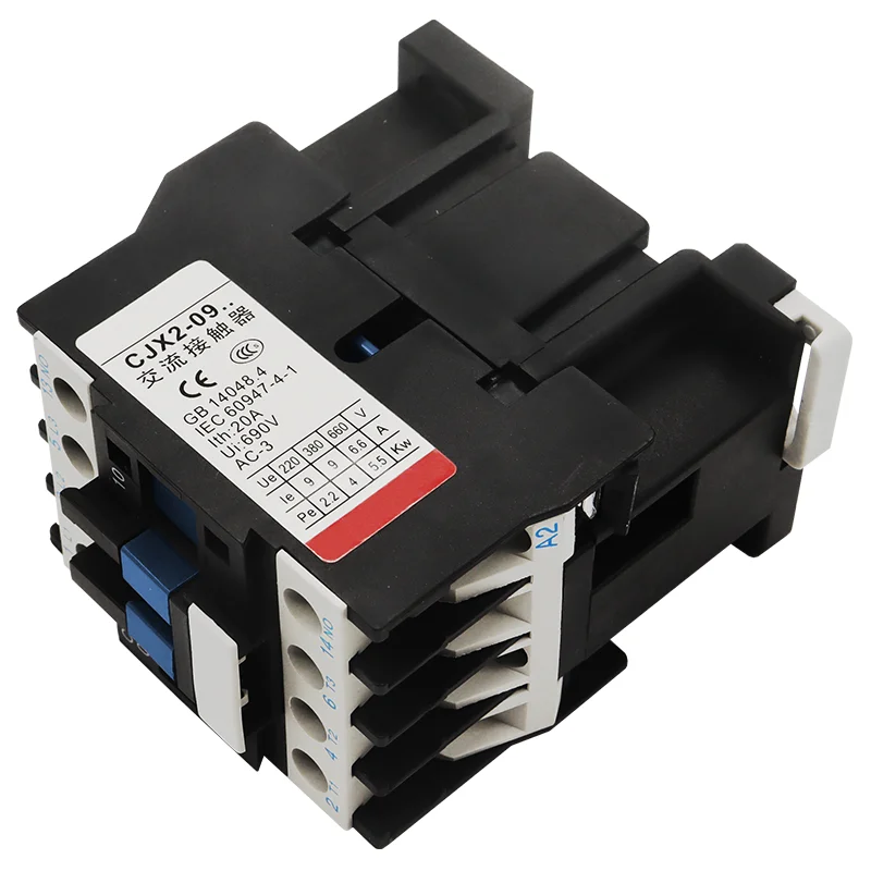 CJX2-0910 AC Contactor 9A Magnetic Contactor 220V/380V Coil Voltage 50/60HZ Contactors