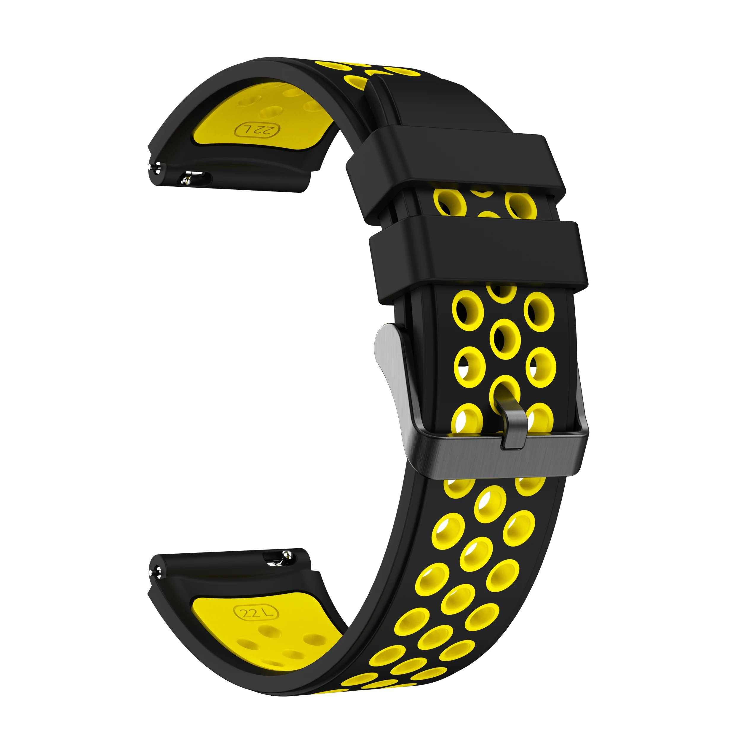 Original Silicone Band for Amazfit Balance Breathable Two Tone Strap for Amazfit Cheetah Pro/BIP5/GTR 4 3 2