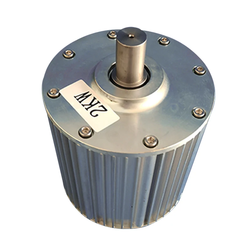 Aluminum Material 48V/96V AC 2000W Wind Power Low RPM Permanent Magnet Generator