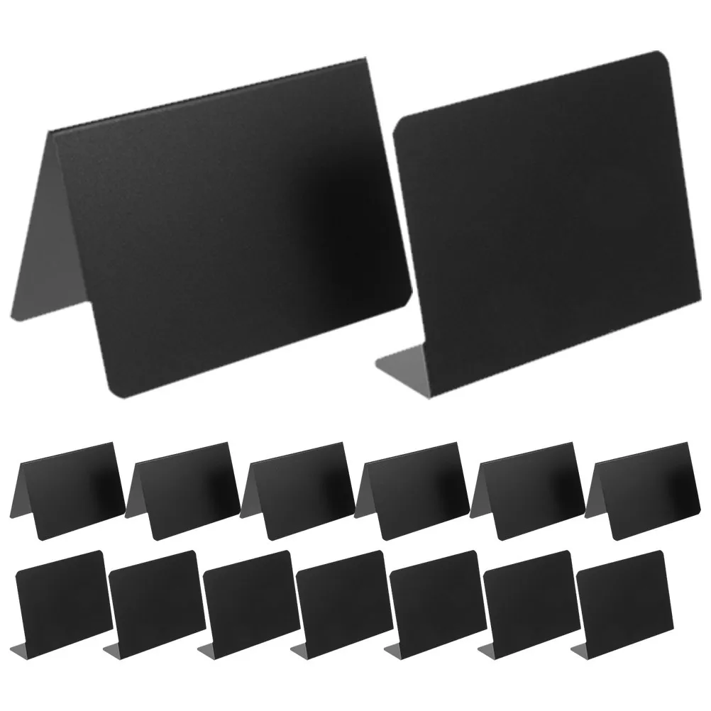 

12Pcs Mini Chalkboard Sign Small Blackboard Tabletop Erasable Message Board for Food Label Table Number Party Decor