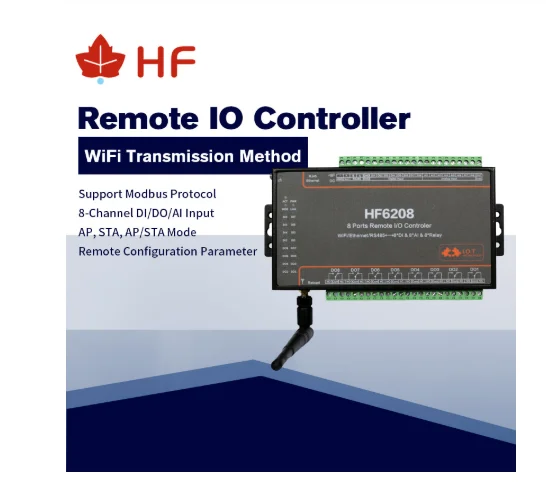 Home Hf620 Industrial Di Do Way Io Controller Wifi Ethernet Rs485 8ch Remote Relay Ethernet Remote Controller