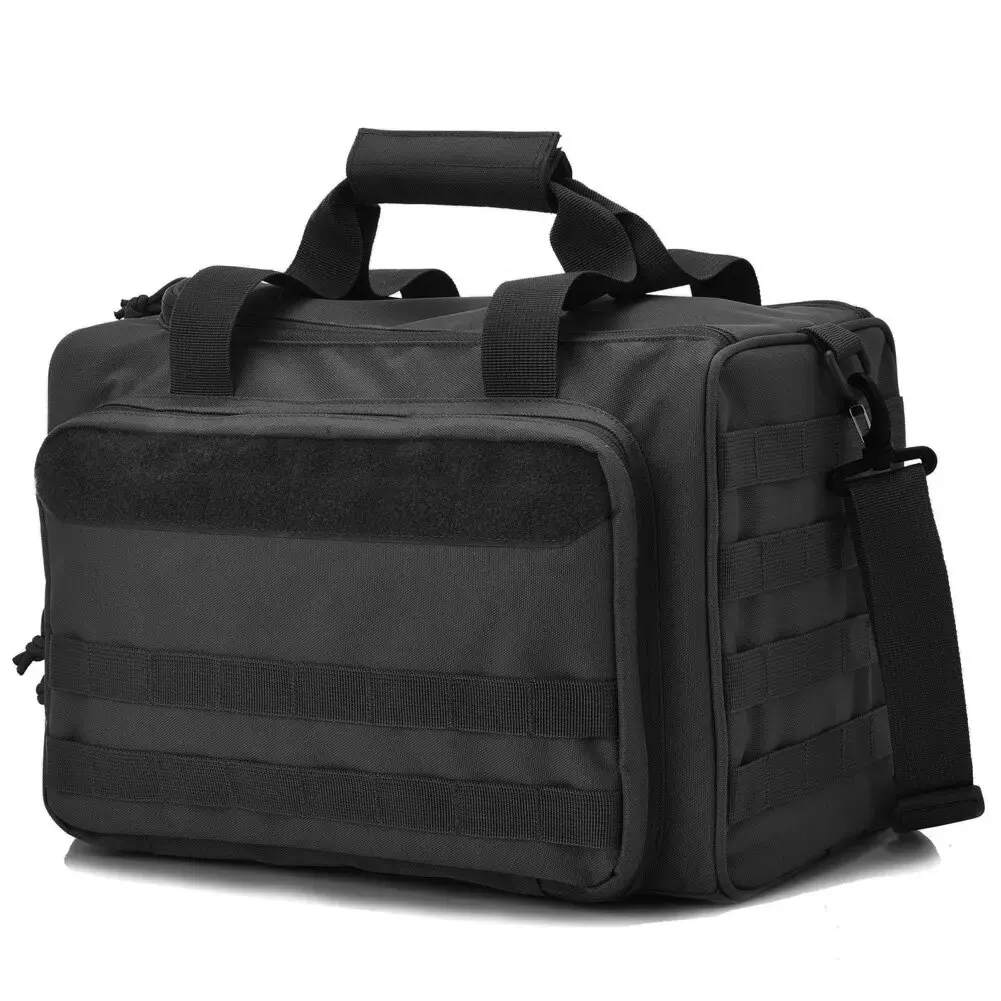 Tactical Gun Range Bag Deluxe Pistol Shooting Range Duffle Bags