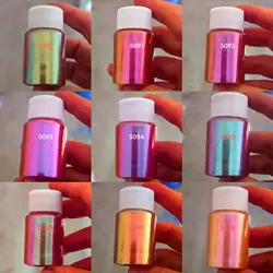 Chameleon Powder 20 Colors Shift Mica Powder for Epoxy Resin, Pearl Pigment Powder for Soap Making, Cosmetics, Nail Polish