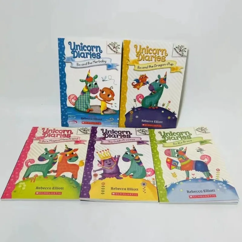 

5 Books/set of Unicorn Diaries Children's Bridge Chapter Book Children English Book for Kid Bedtime Reading