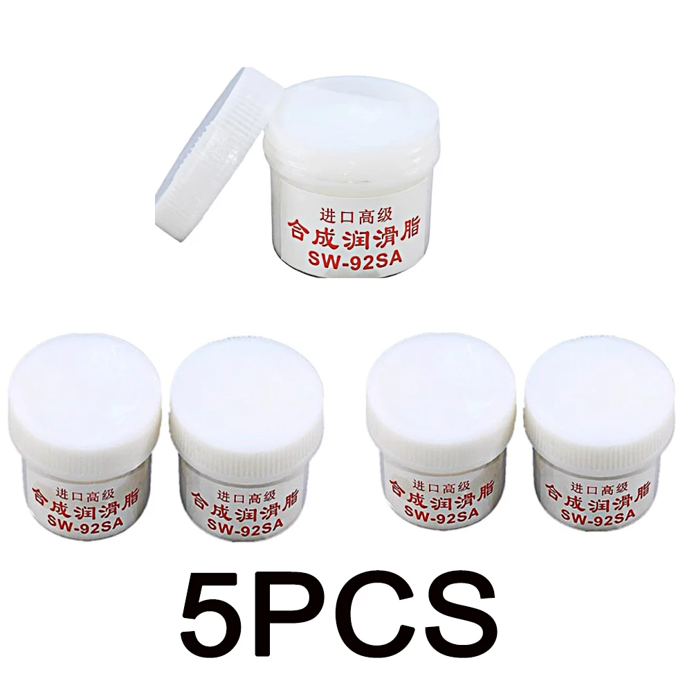 Grasa para engranajes de aceite de silicona, 5 uds., 25g, para repuesto de impresora, Compatible con impresora láser HP Ricoh Canon Epson, grasa sintética 25G