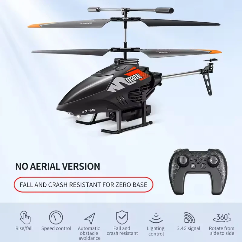 4DRC M6 Remote Control RC Helicopter with 4K Camer Altitude Hold Drone 2.4GHZ 4CH Aircraft for Adults Birthday Kids Gifts Toys