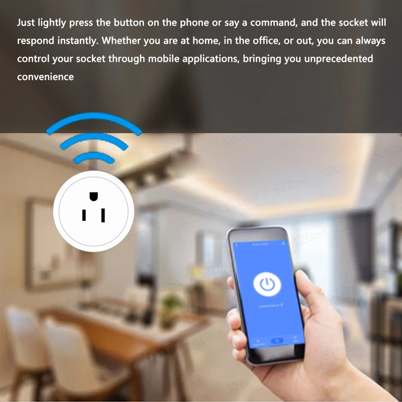 Smart Plug WiFi 16A US Canada Mexico Peru Japan Colombia Smart Socket Timer Works With Alexa Google Home Voice Control Timing