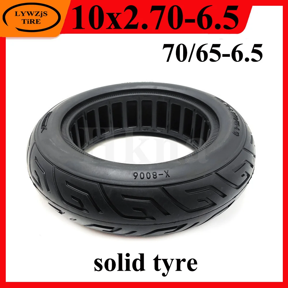 

High Quality 10x2.70-6.5 Solid Tyre 70/65-6.5 Damping Hollow Tire for Electric Scooter Balance Car Accessories