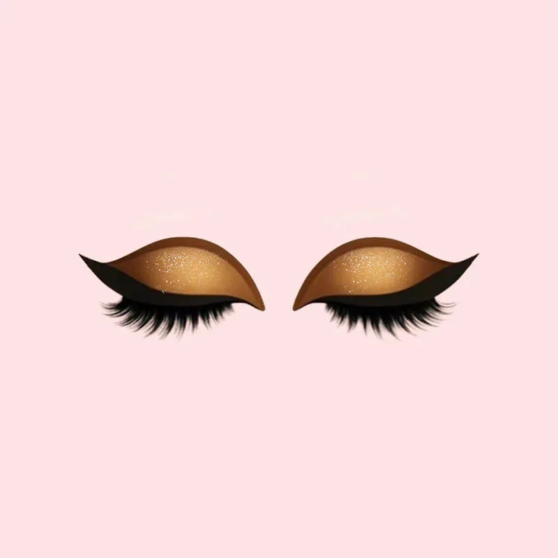 Lazy Eye Shadow Eyelash Patch Eyeshadow Eyelashes Makeup Stickers Fashion Eyelid Line Sticker Reusable with False Lashes Shadow