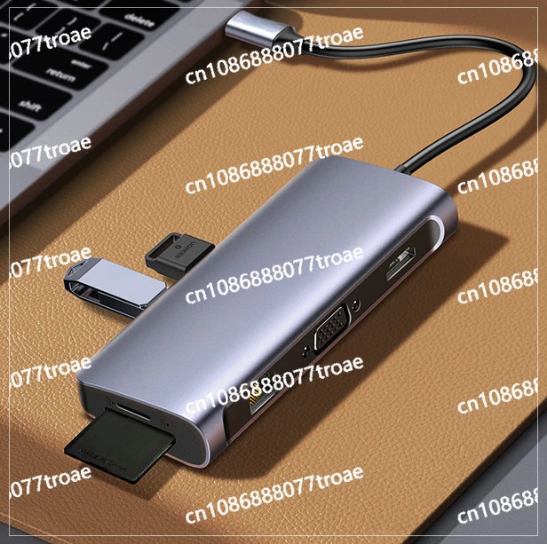 Typec extended USB hub, multi interface network cable converter adapter, suitable for laptops, iPads, tablets