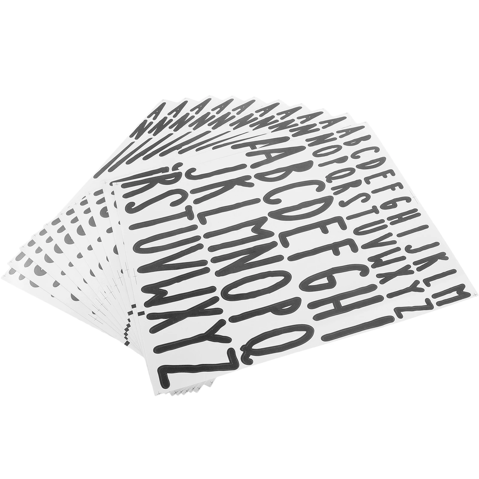 

Self-Adhesive DIY Letter Stickers 10 Sheets Multi-Purpose Decals for Mailbox Doors Cars Smooth Surfaces Easy Peel Off