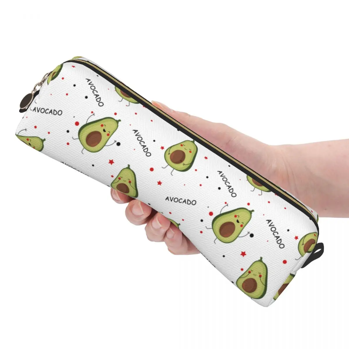 かわいいカワイイアボカドペンケース　おしゃれなアボカド愛好家向けペンボックスバッグ　女の子男の子用大容量収納　学校用品ギフト　ペンポーチ
